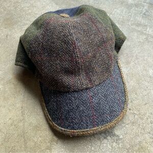 Mucros Weavers 100% Wool Baseball Cap Men's Multicolor Patch Hat Made in Ireland
